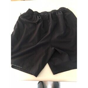 Skora Qwick Dry Athletic Shorts Mens Large Black Drawstring with zipper pocket
